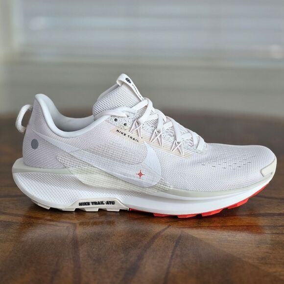 Nike ReactX Pegasus Trail 5 Hiking Running Shoes Women's 11.5 White Sail Red New - Picture 11 of 15